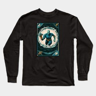 Super Hero Water Man New Breed Card Collection Long Sleeve T-Shirt